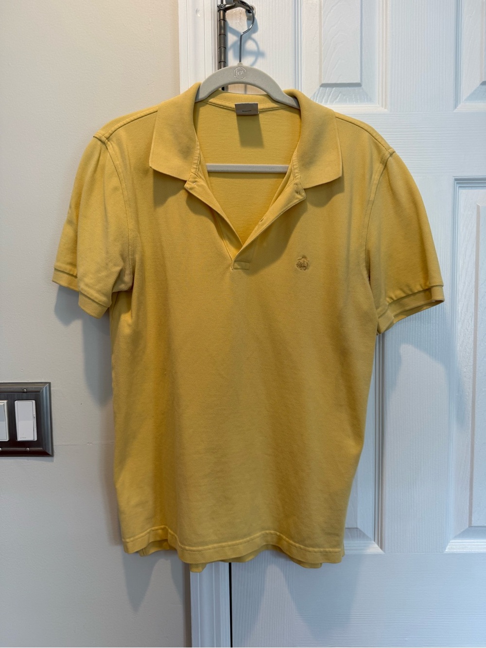 Brooks Brothers Yellow Short-Sleeve Polo